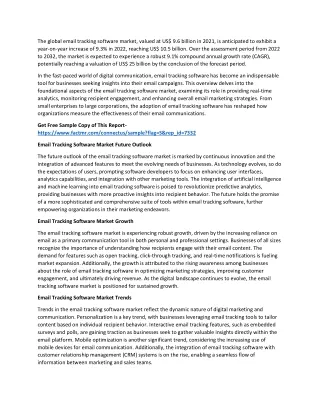 the global email tracking software market valued