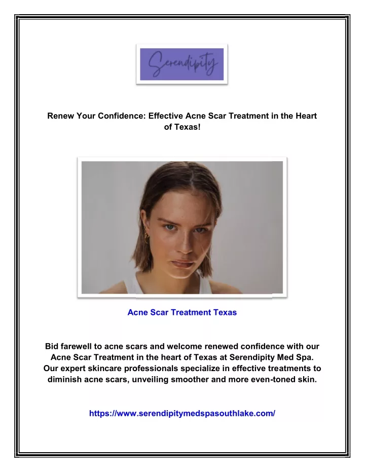 renew your confidence effective acne scar