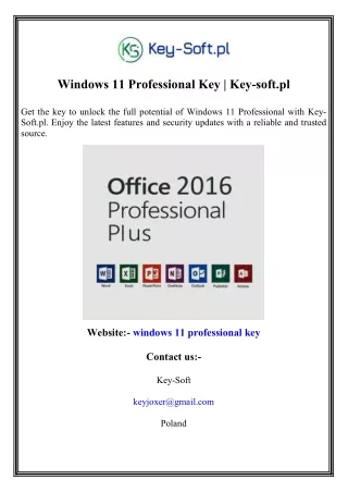 windows 11 professional key key soft pl