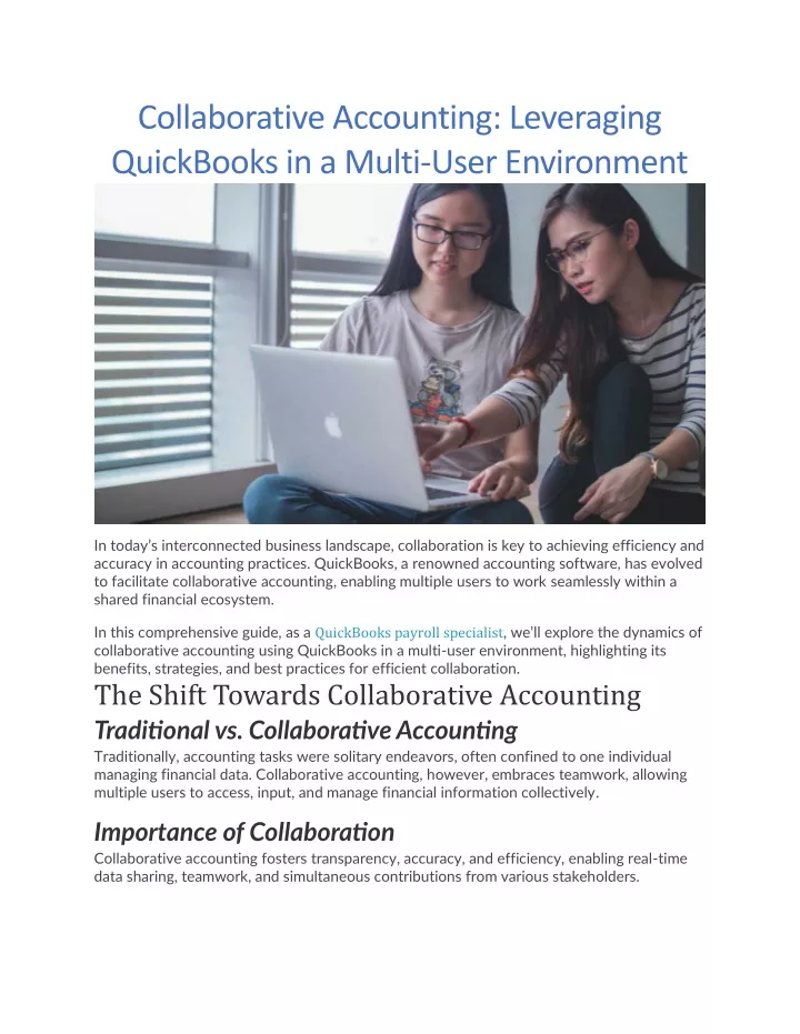 collaborative accounting leveraging quickbooks