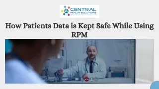 How Patients Data is Kept Safe While Using RPM