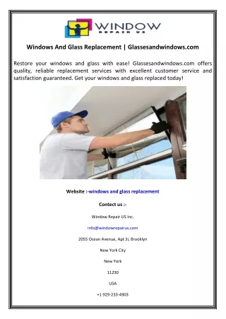 windows and glass replacement glassesandwindows