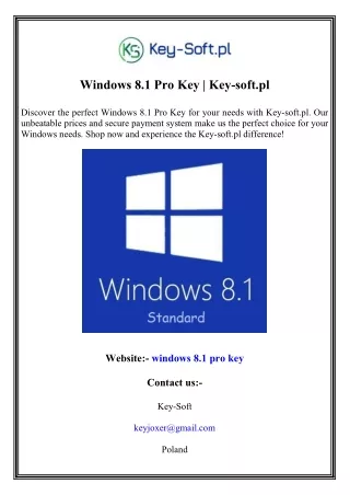windows 8 1 pro key key soft pl