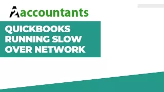 quickbooks running slow over network
