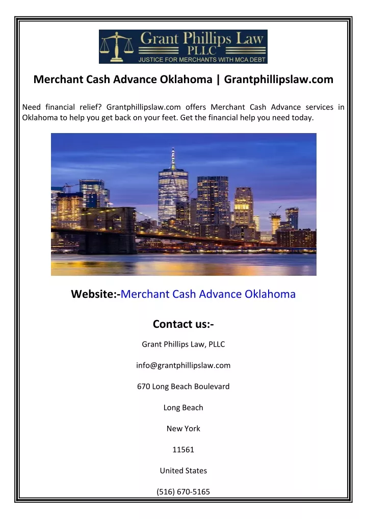 merchant cash advance oklahoma grantphillipslaw