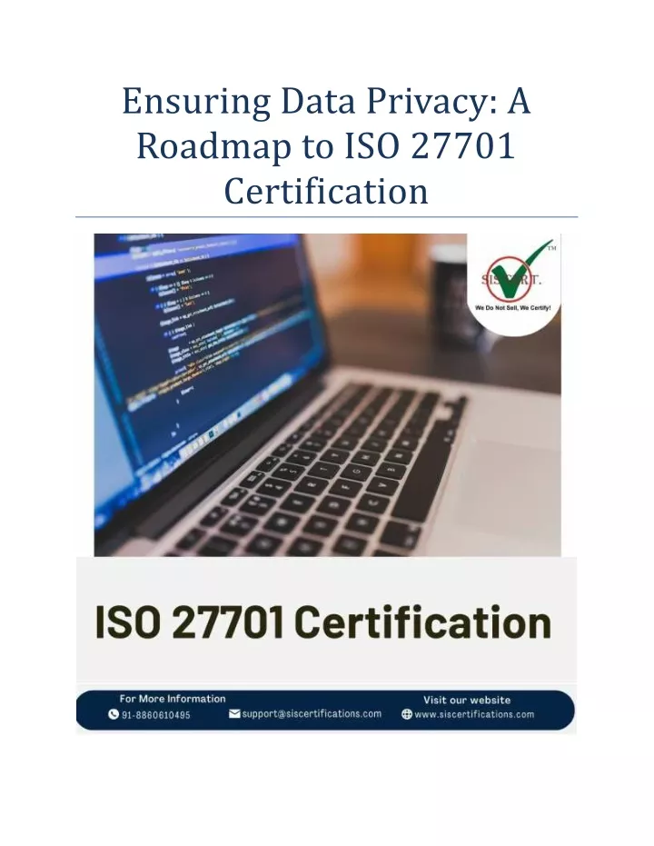 ensuring data privacy a roadmap to iso 27701