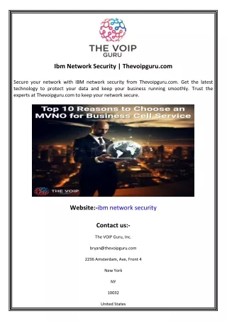 ibm network security thevoipguru com