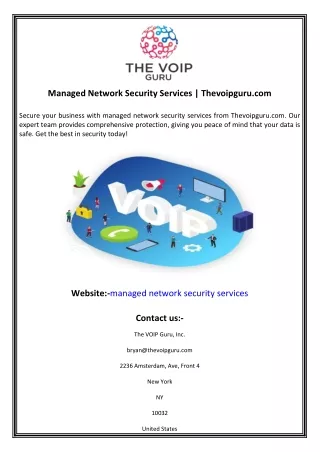 managed network security services thevoipguru com