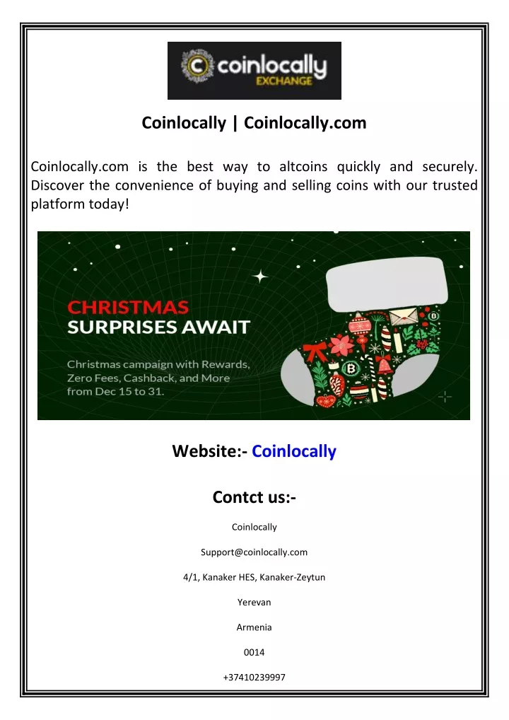 coinlocally coinlocally com