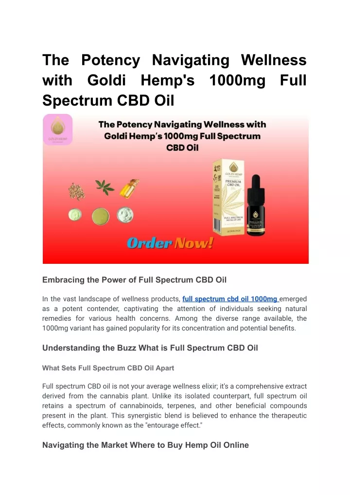 the potency navigating wellness with goldi hemp