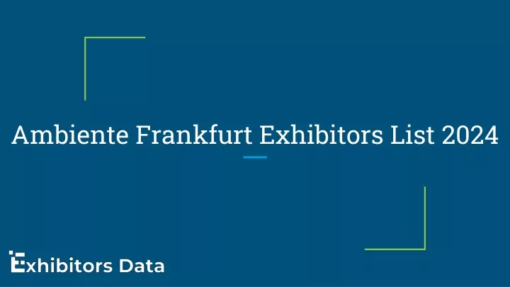 ambiente frankfurt exhibitors list 2024