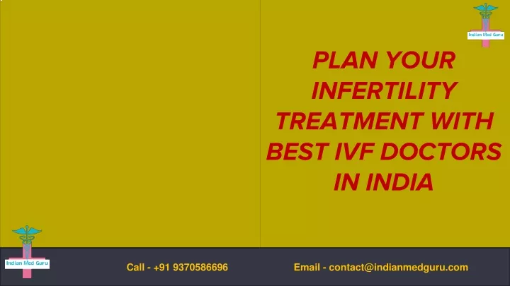 plan your infertility treatment with best ivf doctors in india