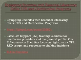 equipping encinitas with essential lifesaving skills cpr and certification programs