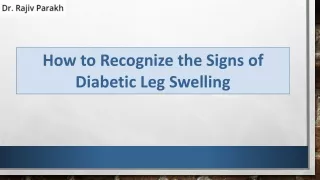 How to Recognize the Signs of Diabetic Leg Swelling