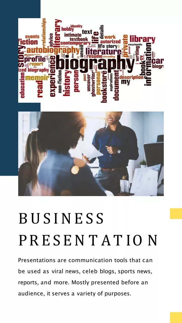 business p r e s e n t a t i o n presentations