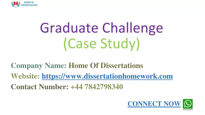 graduate challenge case study