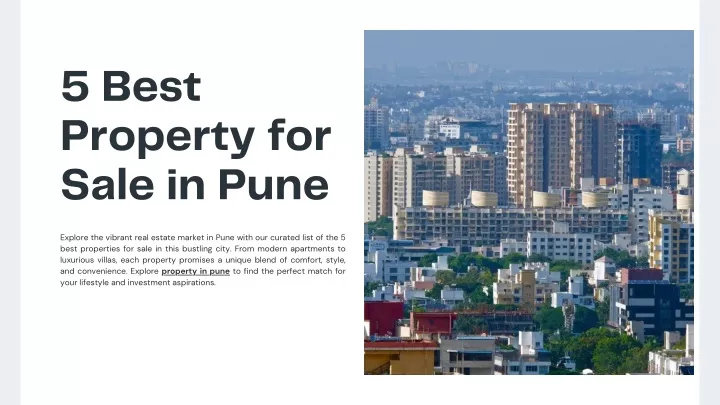 5 best property for sale in pune