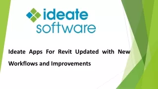 Ideate Apps For Revit Updated with New Workflows and Improvements