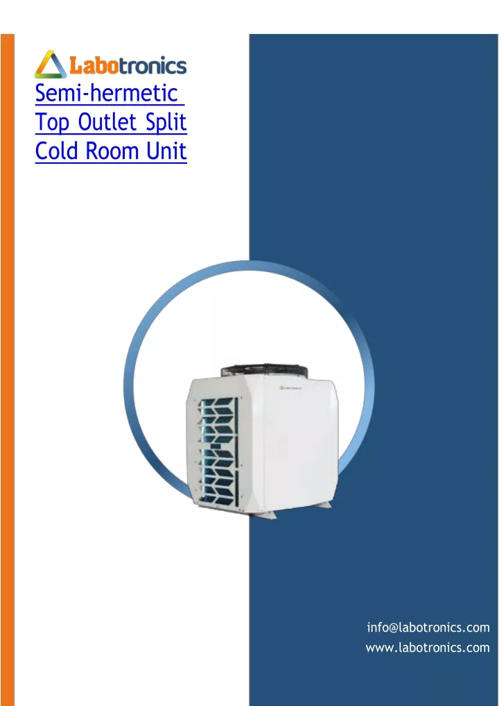 semi hermetic top outlet split cold room unit