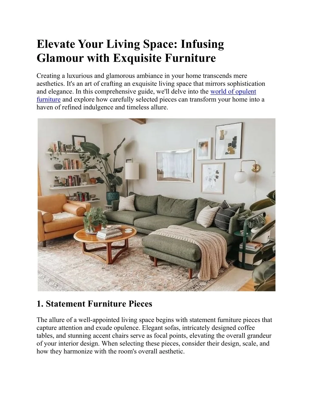 PPT - Elevate Your Living Space - Infusing Glamour with Exquisite ...