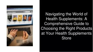 Navigating the World of Health Supplements A Comprehensive Guide to Choosing the Right Products at Your Health Supplemen