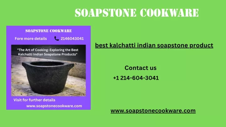 best kalchatti indian soapstone product