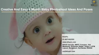 Creative And Easy 4 Month Baby Photoshoot Ideas And Poses