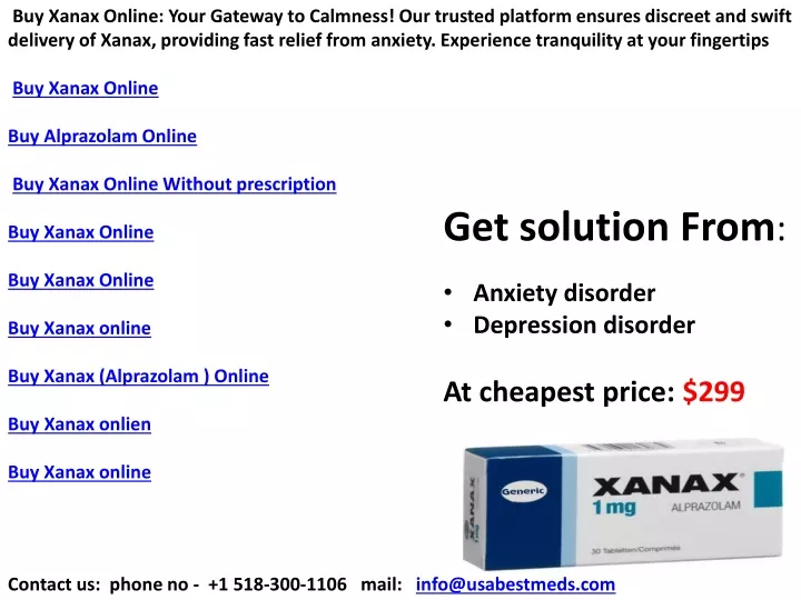 buy xanax online your gateway to calmness