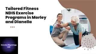 Tailored Fitness NDIS Exercise Programs in Morley and Dianella