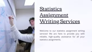Expert Statistics Assignment Help in Australia