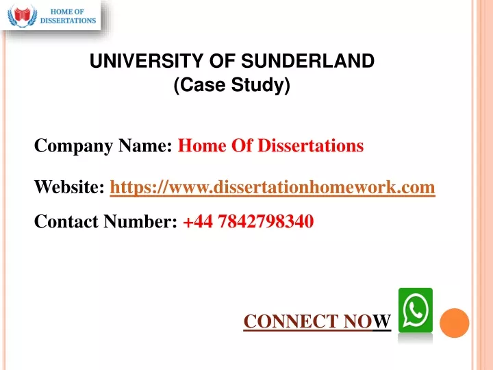 university of sunderland case study