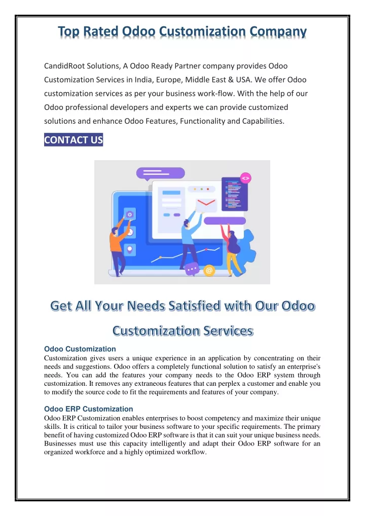 top rated odoo customization company