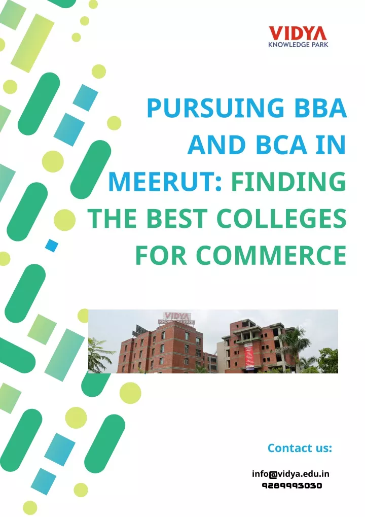 pursuing bba and bca in meerut finding the best