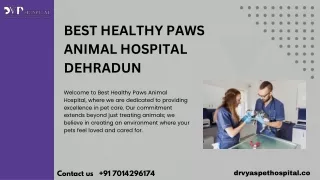 Best Healthy Paws Animal Hospital Dehradun