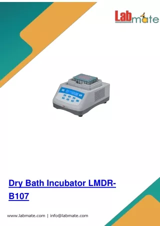 dry bath incubator lmdr b107