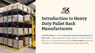 Introduction to Heavy Duty Pallet Rack Manufacturers