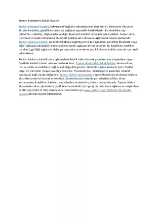 toptan bluetooth kulakl k fiyatlar