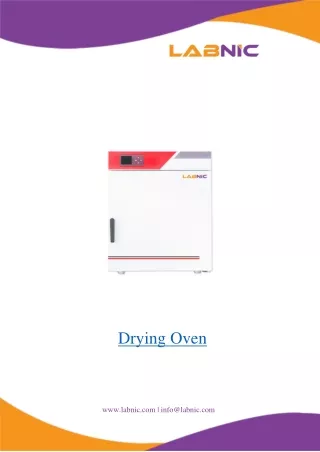 drying oven