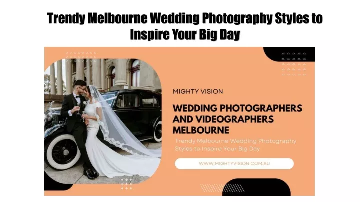 trendy melbourne wedding photography styles