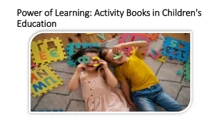 Power of Learning Activity Books in Children's Education