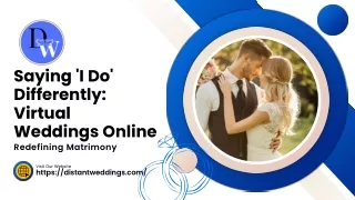 Saying 'I Do' Differently Virtual Weddings Online Redefining Matrimony