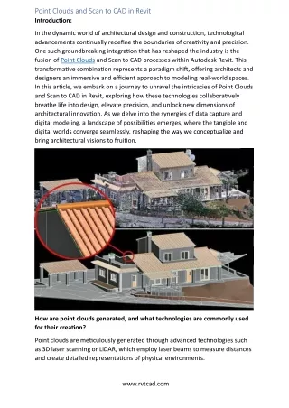 point clouds and scan to cad in revit introduction