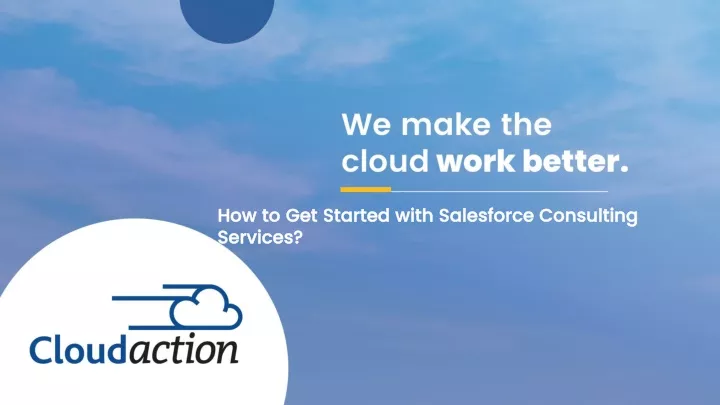 how to get started with salesforce consulting
