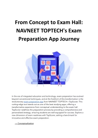 From Concept to Exam Hall_ NAVNEET TOPTECH's Exam Preparation App Journey.docx