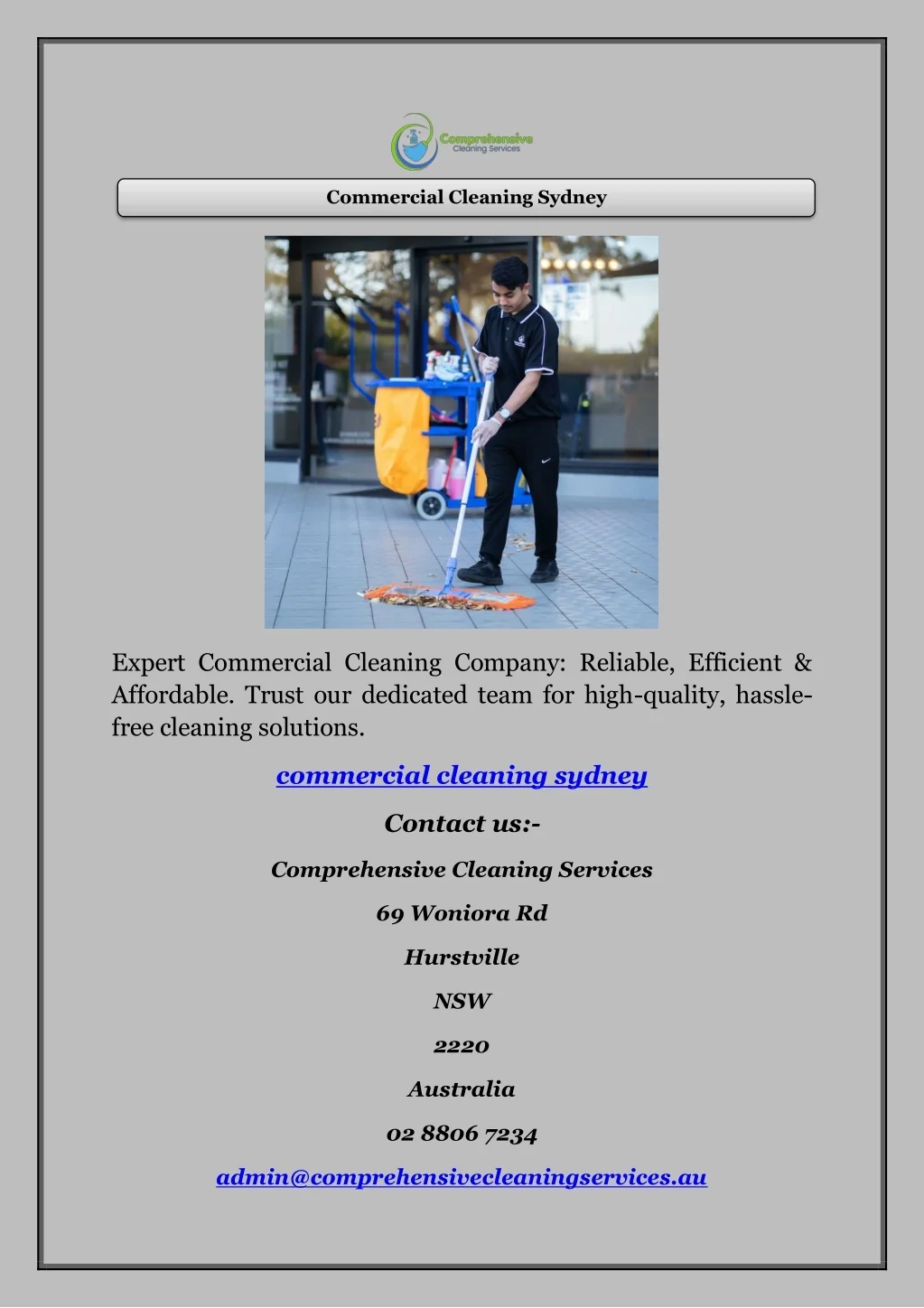 PPT - Commercial Cleaning Sydney PowerPoint Presentation, free download ...
