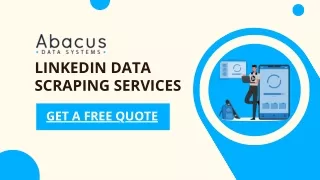 LinkedIn data scraping services by Abacus Data Systems