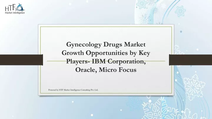 gynecology drugs market growth opportunities