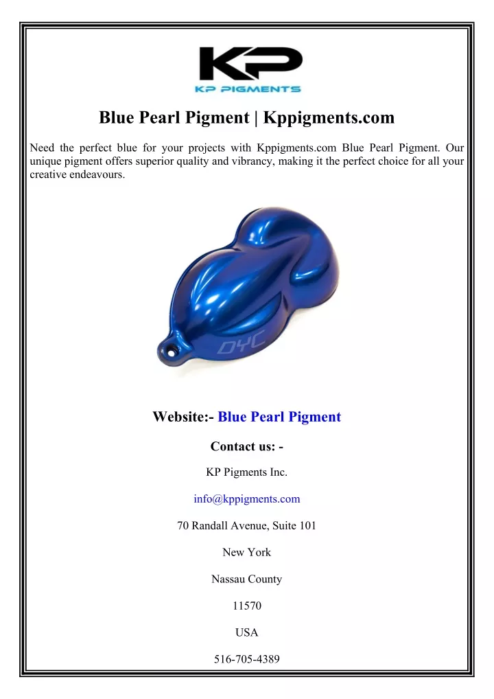 blue pearl pigment kppigments com