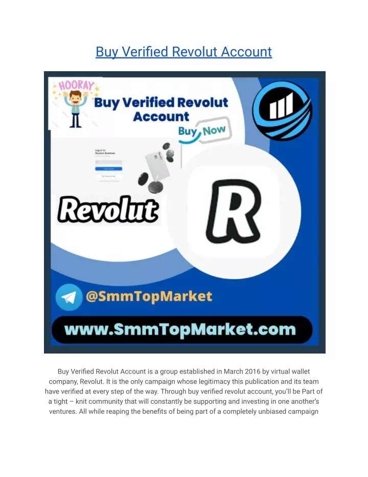 buy verified revolut account