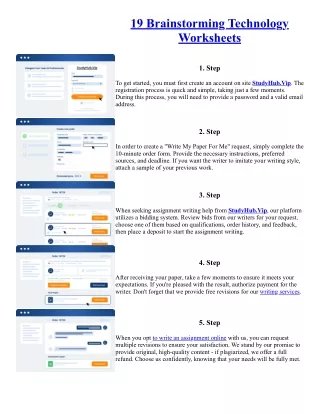 19 Brainstorming Technology Worksheets